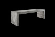 Parkbank / modern / Stahl / Aluminium