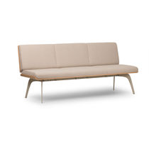 Moderne Polsterbank / Stoff / Leder / Holz