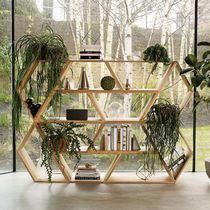 Modulregal / modern / aus Eiche / aus Nussbaum