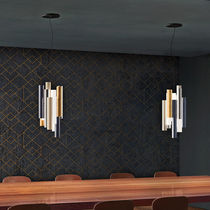 Hängelampe / Metall / Plexiglas® / modern