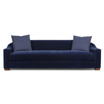 Modernes Sofa / blau / Stoff / 3 Plätze