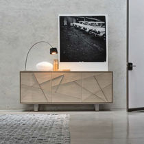 Modernes Sideboard / Holz / beige