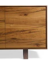 Modernes Sideboard / aus Nussbaum / Metall...