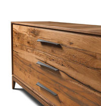 Moderne Kommode / Holz / braun