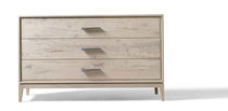 Moderne Kommode / Holz / beige
