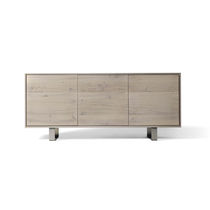 Modernes Sideboard / Holz / grau