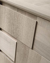 Moderne Kommode / Holz / beige