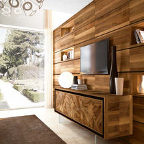 Modernes Sideboard / aus Nussbaum / braun