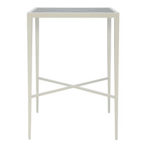 Klassischer Stehtisch / Hartglas / Aluminium...