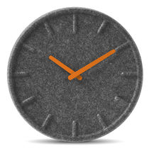 Moderne Uhr / Analog / wandmontiert / Filz
