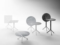 Moderner Bistrotisch / Marmor / Stahl /...