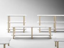 Niedriges Regal / modern / Massivholz /...