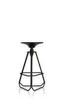 Moderner Barhocker / Holz / Metall / schwarz