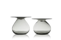 Moderner Couchtisch / Glas / rund / Innenraum
