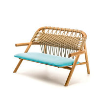 Modernes Sofa / Garten / Holz / 2-Personen