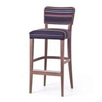 Moderner Barhocker / aus Buche / Leder /...