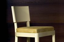 Moderner Stuhl / Polster / aus Buche / Stoff