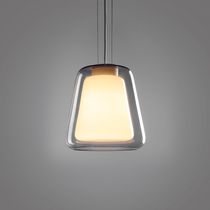 Hängelampe / Glas / modern / weiß
