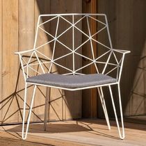 Moderner Sessel / Stoff / aus galvanisiertem...