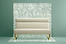 Moderne Polsterbank / Leder / Stahl / mit...