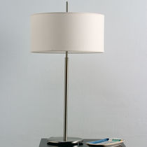 Tischlampe / modern / Nickel / Baumwolle
