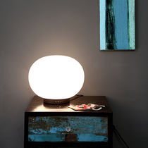 Tischlampe / modern / Nickel / Opal