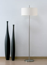 Stehleuchte / modern / Nickel / Baumwolle