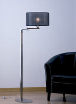 Stehleuchte / modern / Nickel / Stoff