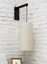 Moderne Wandleuchte / Nickel / Baumwolle...