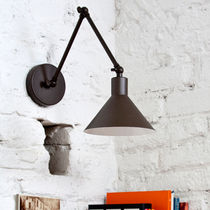 Moderne Wandleuchte / Nickel / Baumwolle...