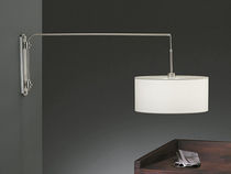 Moderne Wandleuchte / Nickel / Baumwolle...