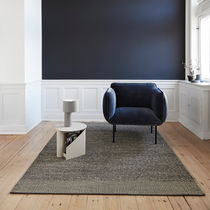 Moderner Teppich / uni / Wolle / aus Jute