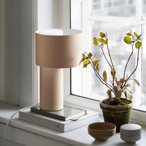 Tischlampe / modern / Stahl / Glas