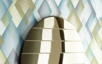 Wandmontierter Spiegel / modern / rund