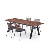 Moderner Tisch / Massivholz / aus Nussbaum...