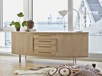 Modernes Sideboard / aus Eiche / aus Nussbaum...