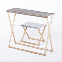 Moderner Konsolentisch / Holz / Kupfer /...