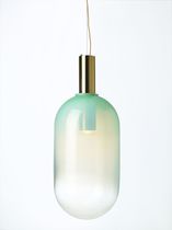 Hängelampe / modern / Glas / Messing