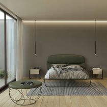 Doppelbett / modern / Polster / Kopfteil
