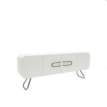 Modernes Sideboard / lackiertes Holz / Eisen...