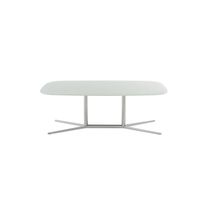 Moderner Couchtisch / Glas / Marmor / Mineralwerkstoff
