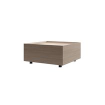 Moderner Couchtisch / Holz / Glas / Laminat