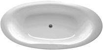Ovale Badewanne / doppelt / Acryl / weiß