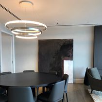 Hängeleuchte / LED / kreisförmig / Kristall