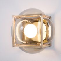 Moderne Wandleuchte / Messing / Glas / mit...