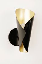 Moderne Wandleuchte / Messing / mit Glühlampe...