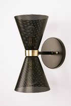Moderne Wandleuchte / Metall / mit Glühlampe