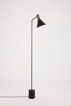 Stehleuchte / modern / Stahl / Messing