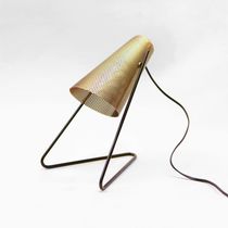 Tischlampe / modern / Stahl / Messing