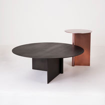 Moderner Couchtisch / Aluminium / rund /...